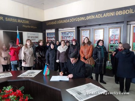 ADPU-nun Quba Filialının əməkdaşları Şəhidlər Xiyabanını ziyarət edib