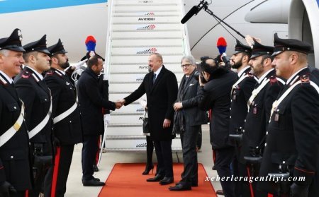 Azərbaycan Prezidenti İtaliyadadır