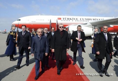 Ərdoğanın Azərbaycana rəsmi səfəri başladı - YENİLƏNİB + FOTO