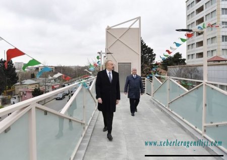 İlham Əliyev Bakı-Sumqayıt yolunun genişləndirilməsi çərçivəsində görülən işlərlə tanış oldu - FOTO