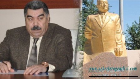 Atasına qızıldan heykəl qoyduran icra başçısı məsləhətçini işdən çıxardı - ŞİKAYƏT