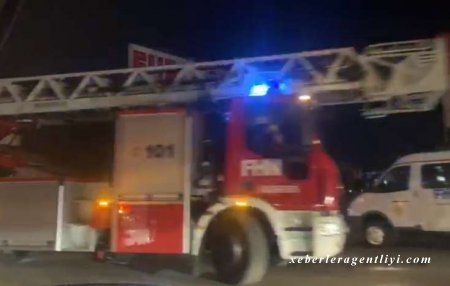 Yenidən yanan "EuroHome" bazarından ilk görüntülər YAYILDI - VİDEO