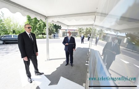 Prezident İlham Əliyev Tərtər rayonundadır
