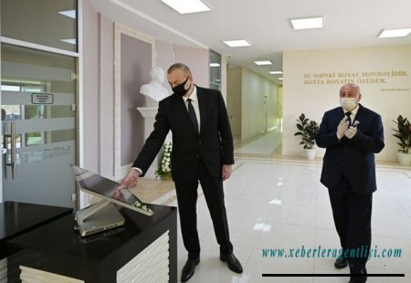 Ağcabədi şəhərinin içməli su təchizatı və kanalizasiya sistemləri istismara verilib