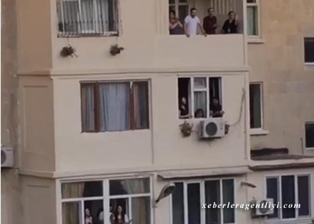 Bakı sakinlərindən MÖHTƏŞƏM NÜMAYİŞ: alqışlarla qarşılandılar - VİDEO