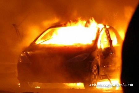 Dayanacaqdakı maşınlar belə yandı - VİDEO