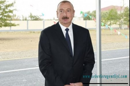 Prezident Qobustanda modul tipli xəstəxananın açılışında