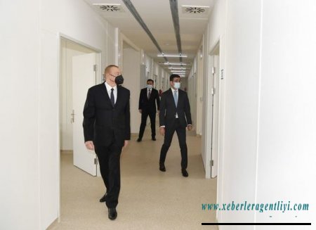Prezident İsmayıllıda modul tipli xəstəxananın açılışında - FOTO