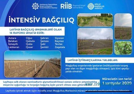 “Sosial Bağlar” layihəsinə cəlb olunmaq üçün  müraciətlərin qəbulu davam edir