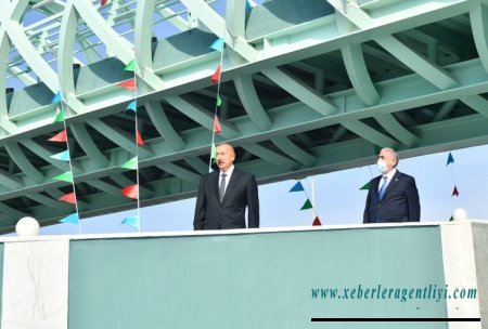Prezident İlham Əliyev Bakıda yerüstü piyada keçidinin açılışında iştirak edib - YENİLƏNİB