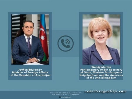 Ceyhun Bayramov Böyük Britaniyanın dövlət naziri ilə DANIŞDI