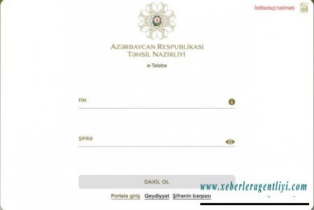 Təhsil Nazirliyi elektron portalı vasitəsilə müraciətlərin qəbulunu aktivləşdirilib