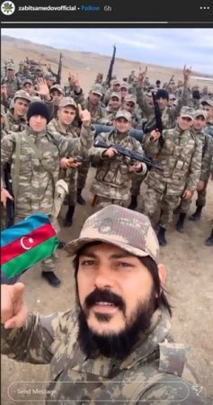 “Mauqli” cəbhə bölgəsində əsgərlərlə görüşüb - FOTO/VİDEO