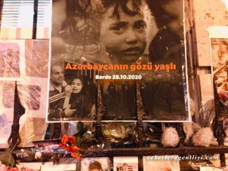 Moskvada Bərdə faciəsinin qurbanları anılır - FOTO