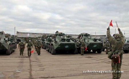 Rusiya sülhməramlıları Ermənistandan Qarabağa yola düşdülər - VİDEO