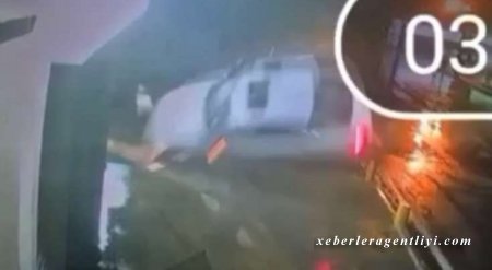 Üç tələbənin öldüyü qəzanın anbaan görüntüləri - VİDEO