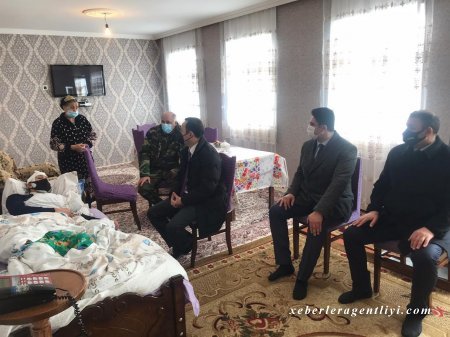 İsmayıllıda qazilərin ailələri növbəti dəfə ziyarət olunub