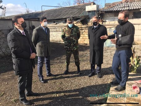 İsmayıllıda qazilərin ailələri növbəti dəfə ziyarət olunub