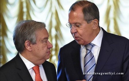 Lavrov BMT-nin baş katibi ilə Qarabağı müzakirə etdi