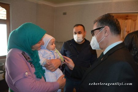 Deputat şəhid ailələrini ziyarət etdi-Fotolar