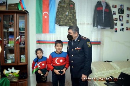 Şəhid övladının istəyi yerinə yetirildi