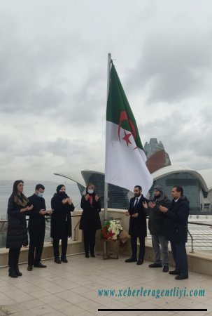 Əlcəzairin Bakıdakı səfirliyi 18 fevral 2021 Şəhid gününü qeyd edib