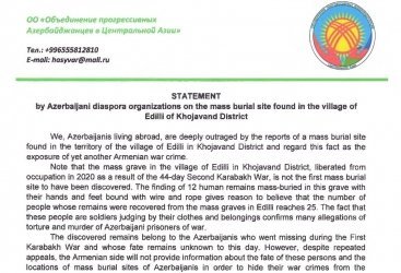 Qırğızıstandakı icmamız Ermənistanın hərbi cinayətkarlarının məsuliyyətə cəlb olunmasını tələb edib