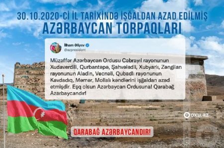 Doqquz kəndin işğaldan azad edilməsindən iki il keçir 