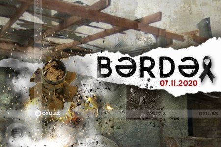 Erməni vəhşiliyinin əyani sübutu: Bərdənin bombalanması nəticəsində 16 yaşlı gəncin ölməsindən iki il keçir