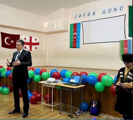 Tbilisidə Zəfər Günü təntənə ilə qeyd edilib