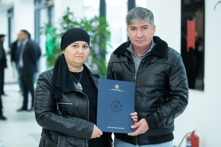 Şəhid ailələrinə və müharibə ilə əlaqədar əlilliyi olan şəxslərə  daha 50 mənzil təqdim edildi