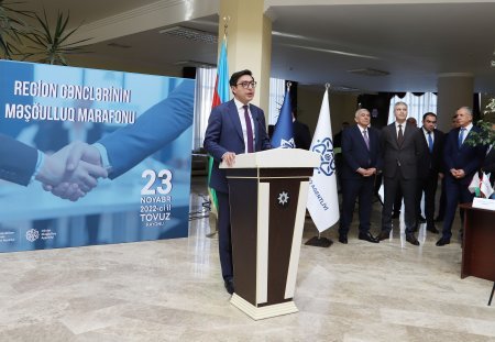 Region gənclərinin məşğulluğuna dəstək məqsədilə  Tovuzda əmək yarmarkası təşkil edilib