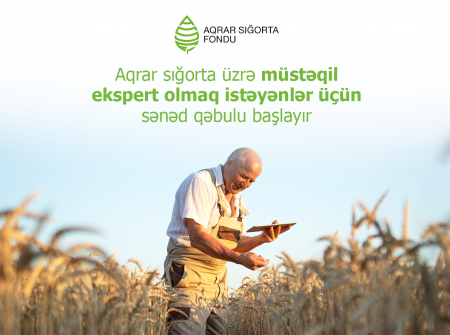 Aqrar sığorta üzrə müstəqil ekspert olmaq istəyənlər üçün təlim keçiriləcək