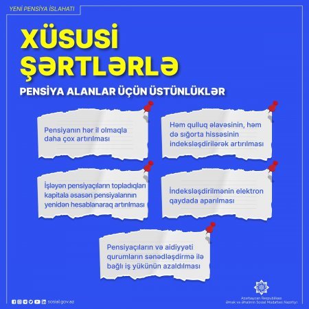 İndeksləşdirmə əsasında artım gələn ilin əvvəlindən  bütün pensiyalara şamil olunacaq