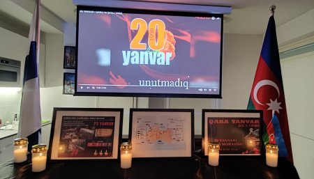 Helsinki Azərbaycan Evində 20 Yanvar şəhidləri anılıb - FOTO