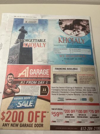 ABŞ-ın Minnesota ştatındakı qəzetlər Xocalı faciəsi barədə məlumat yayıb