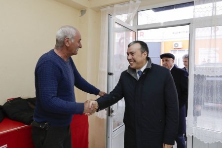 Qusarda müharibə veteranının atası və müharibə veteranı üçün  yaradılmış təsərrüfatlara baxış keçirilib