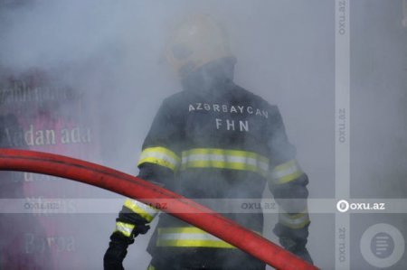 Bakıda evdə yanğın olub: Xəsarət alanlar var