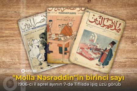 “Molla Nəsrəddin”in birinci sayının nəşrindən 117 il ötür