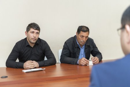 Nazir Məcnun Məmmədov Göyçayda vətəndaşları qəbul edib