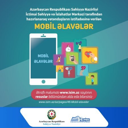 Telefon və planşetlərdə mobil tətbiqlər - hər gün və hər yerdə sağlamlığa dair faydalı tibbi məsləhətlər