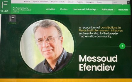 Azərbaycanlı alim Kanadadakı Fields İnstitutunun ömürlük mükafatına layiq görülüb  