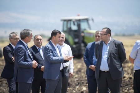Nazir Məcnun Məmmədov İsmayıllıda taxıl biçini prosesində iştirak edib, təsərrüfatlara baş çəkib