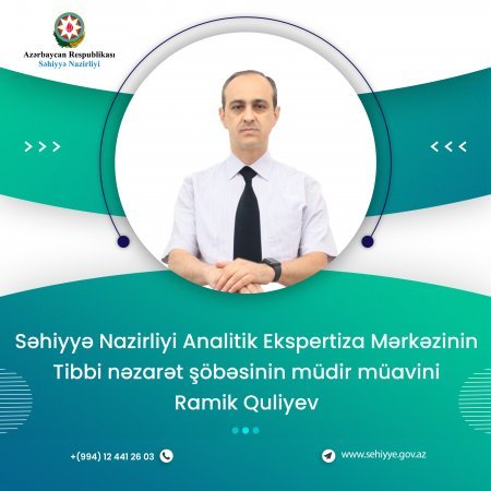 Səhiyyə Nazirliyi Analitik Ekspertiza Mərkəzinin Tibbi nəzarət şöbəsinin müdir müavini Ramik Quliyev: Tibbi kosmetologiya səhiyyə sahəsi kimi müəyyən olunur və müxtəlif prosedurları əhatə edir