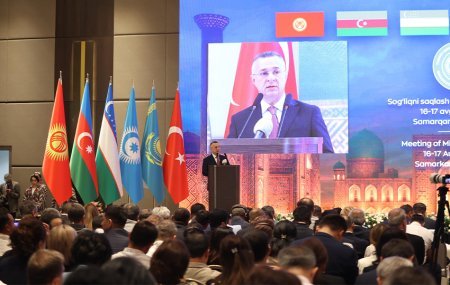Azərbaycanın səhiyyə naziri Səmərqənddə keçirilən Türk Dövlətləri Təşkilatına üzv ölkələrin səhiyyə nazirlərinin III iclasında çıxış edib