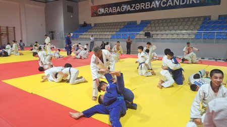 Goranboy Olimpiya İdman Kompleksində cüdo idman növü üzrə region idmançılarının iştirakı olmaqla  “Ustad Dərsləri” keçirildi