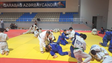 Goranboy Olimpiya İdman Kompleksində cüdo idman növü üzrə region idmançılarının iştirakı olmaqla  “Ustad Dərsləri” keçirildi