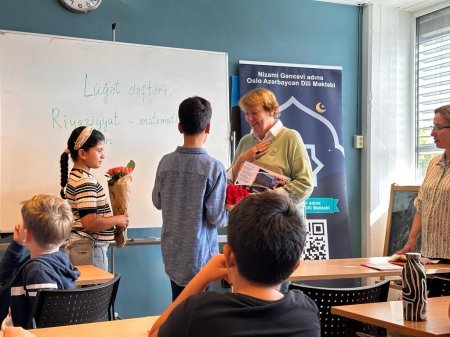 Oslo meri Nizami Gəncəvi adına Azərbaycan dili həftəsonu məktəbində olub