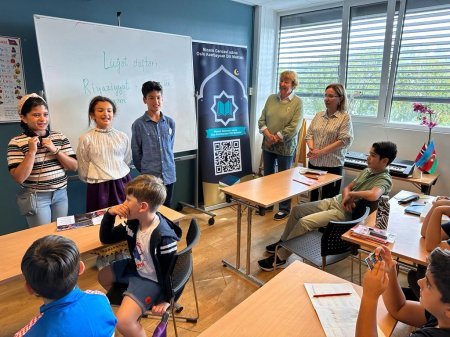 Oslo meri Nizami Gəncəvi adına Azərbaycan dili həftəsonu məktəbində olub