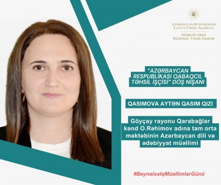 Beynəlxalq Müəllimlər Günü münasibətilə müvafiq təltiflərə layiq görülüblər